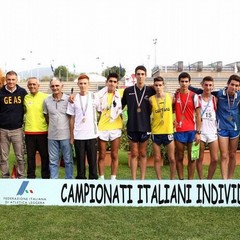 Francesco Adriani, ultimo a destra, durante le premiazioni