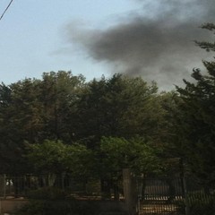 Incendio in via Corato