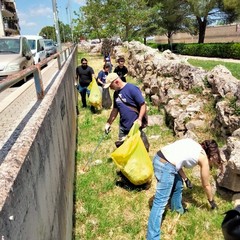 Mura megalitiche, pulizia dei rifiuti