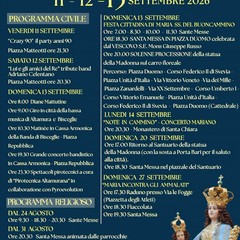 Locandina con il programma