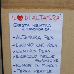 Iniziativa organizzata dal comitato "Il cuore di Altamura"