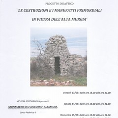 Il progetto didattico dal titolo “ Le costruzioni e i manufatti in pietra dell’Alta  Murgia”