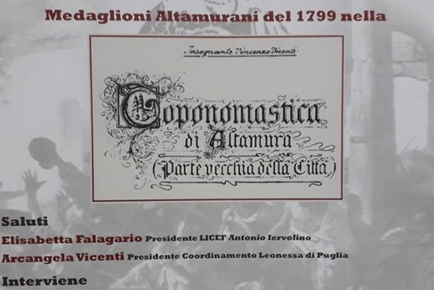 i medaglioni altamurani del 1799