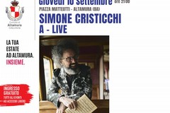 Altamura in scena 2026:  Simone Cristicchi in "A-Live"