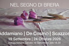 Nel segno di Brera: in mostra i dipinti di Addamiano, De Cosmo e Scazzosi