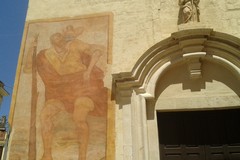 Completato il restauro del dipinto di san Cristoforo