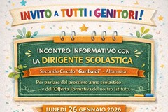 Incontro informativo con la Dirigente Scolastica del secondo circolo didattico "Garibaldi".