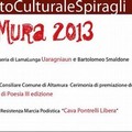 Al via  "Al3Mura 2013 ", evento culturale spiraglino