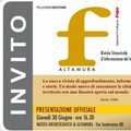 Arriva “F Altamura”, rivista trimestrale di Free