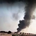 Incendio in una fabbrica della zona industriale