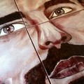 Un quadro dipinto col vino