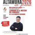 Altamura in scena 2026: Roberto Giacobbo in "Leonardo ed il mistero del Cenacolo "