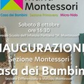 Inaugurazione della Casa dei bambini, sezione differenziata a metodo Montessori