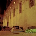 Gli Indignados accampati in piazza Duomo