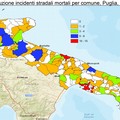 In Puglia aumentato il numero di incidenti stradali e di vittime