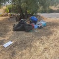 Rifiuti abbandonati in via Cassano vecchia