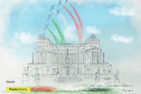 Cartolina per festa della Repubblica