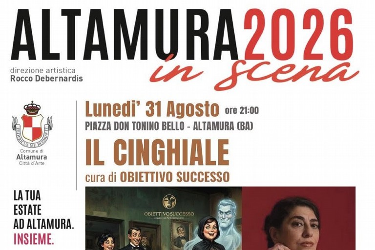 Altamura in scena 2026: Teatro con "Il Cinghiale" (a cura di Obiettivo Successo)