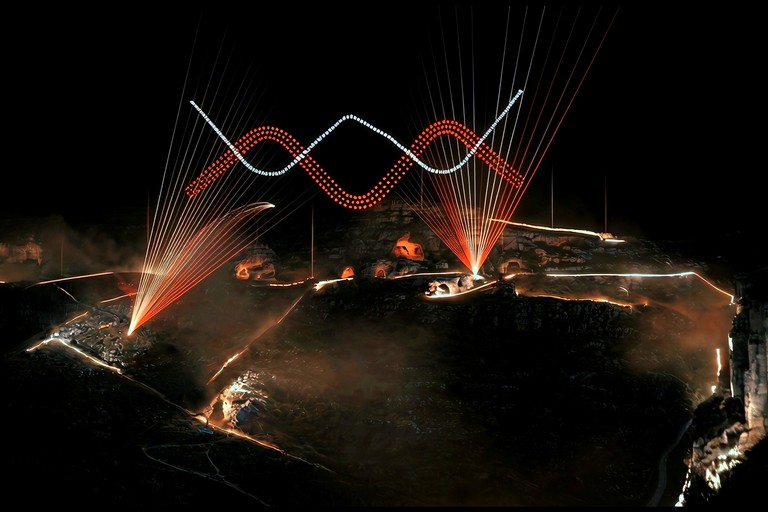 Matera: laser e droni show - foto Fondazione