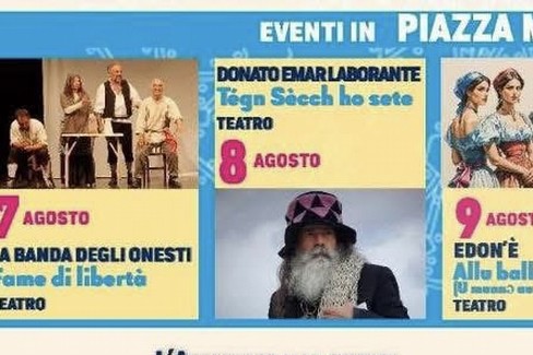 Rassegna estiva: teatro in piazza Matteotti