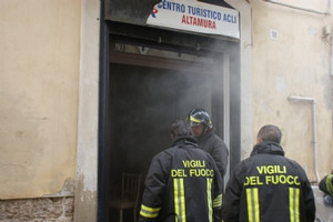 Incendio centro storico