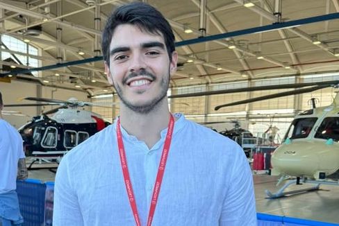 Luca Simone nel team che ha realizzato l'elicottero-drone
