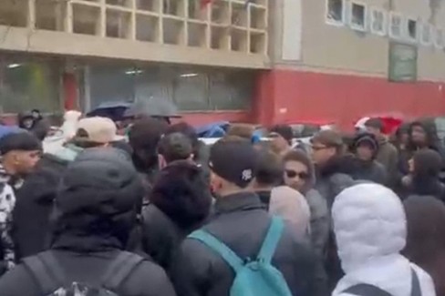 Protesta al Polivalente