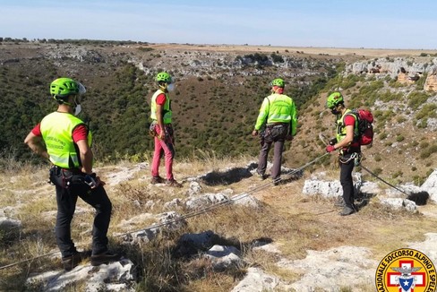 Soccorso alpino e speleologico al Pulo