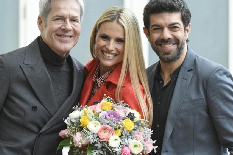 Sanremo 2018: Baglioni, Hunziker e Favino