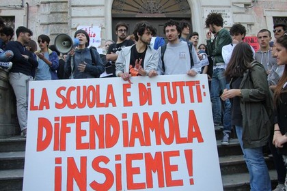 protesta scuola