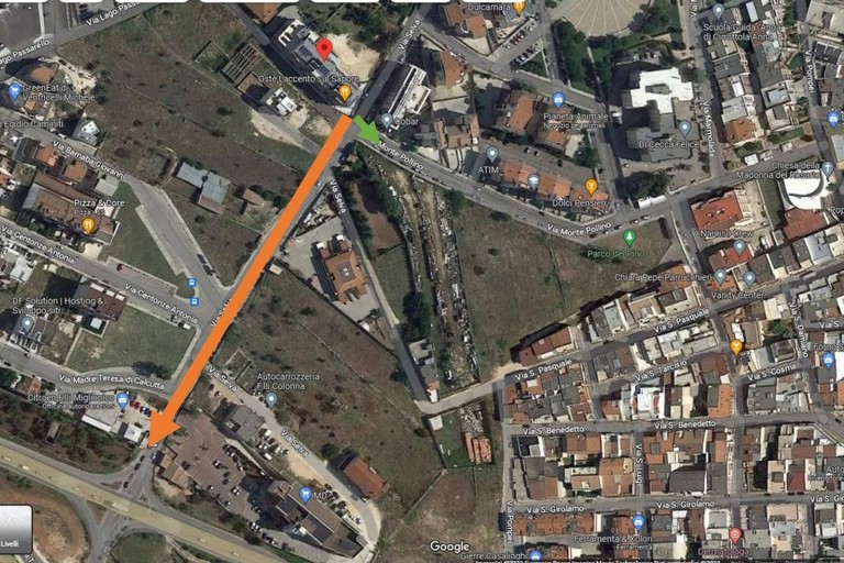 Mappa via Selva